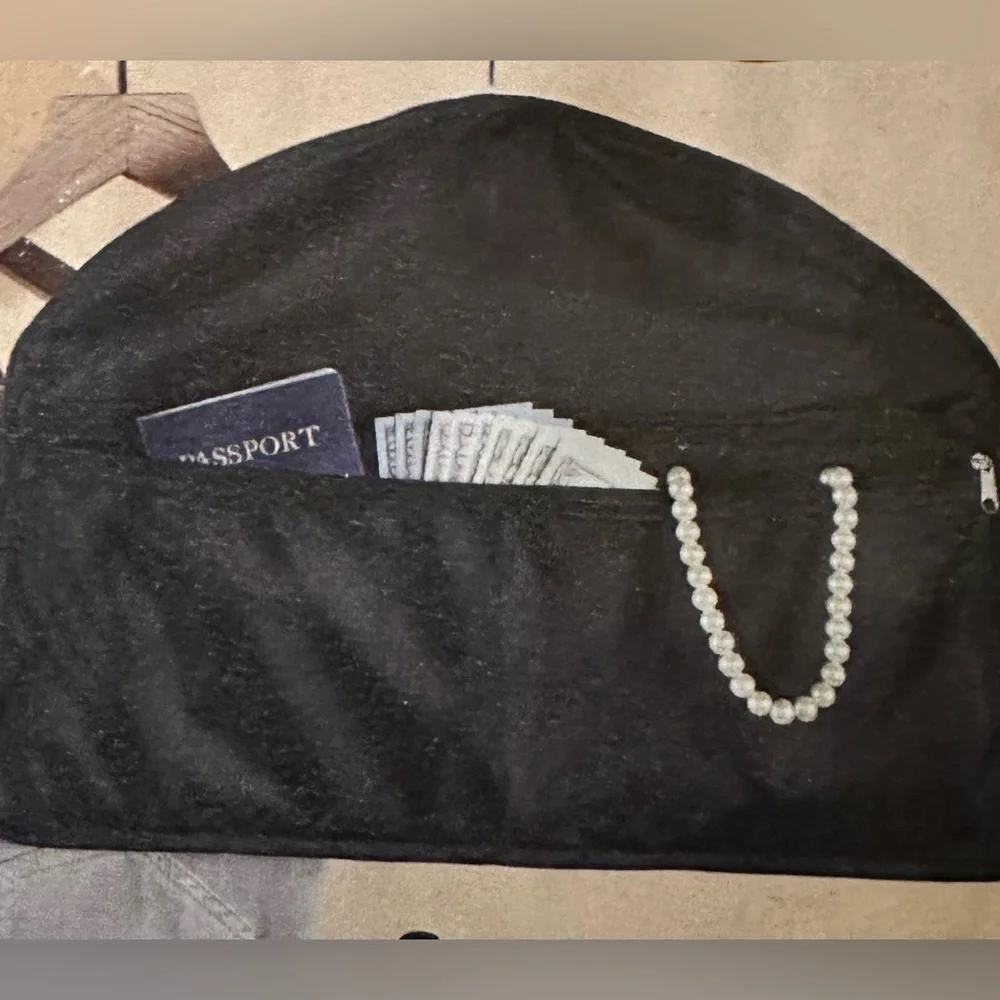 Black Secret Safe garment hanger bag